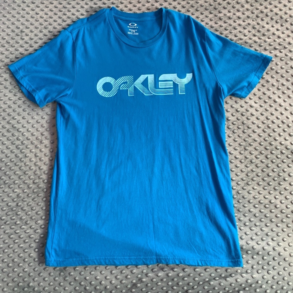 Oakley Men's Graphic Short Sleeve Graphic T-Shirt - Blue - Large